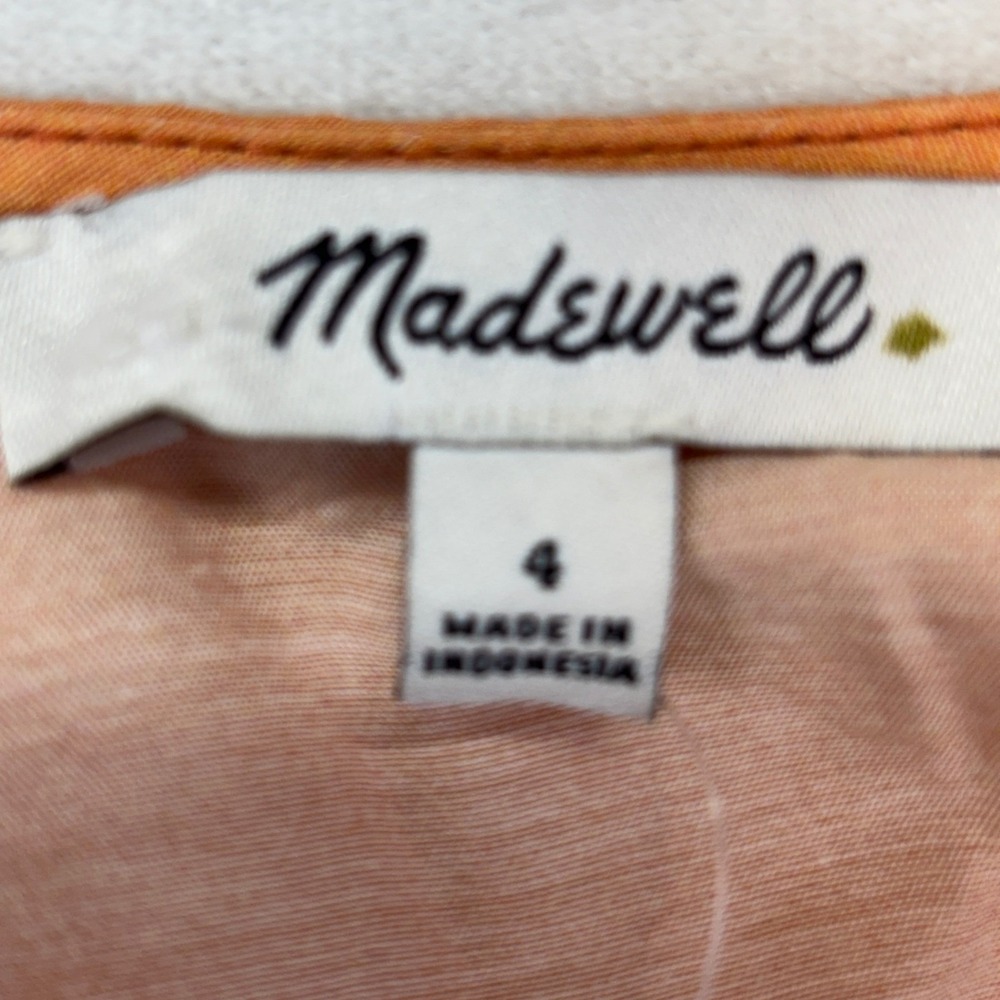 Madewell One Shoulder Maxi Dress Burnt Orange NP094 Womens 4 New With Tags - Picture 6 of 8